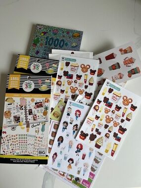 Happy Planner and Assorted Cute Food & Coffee Sticker Sets. Bundle and save!